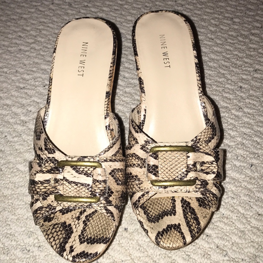Nine West Snake Skin Wedge - Picture 1 of 5